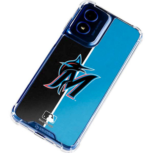 MLB Miami Marlins Split Moto G 5G (2024) Clear Case